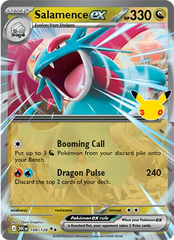 Salamence ex - 109/158 - 30th Celebration