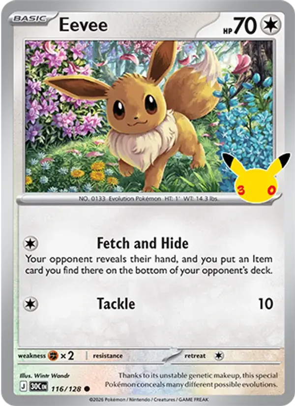 Eevee - 116/158 - 30th Celebration