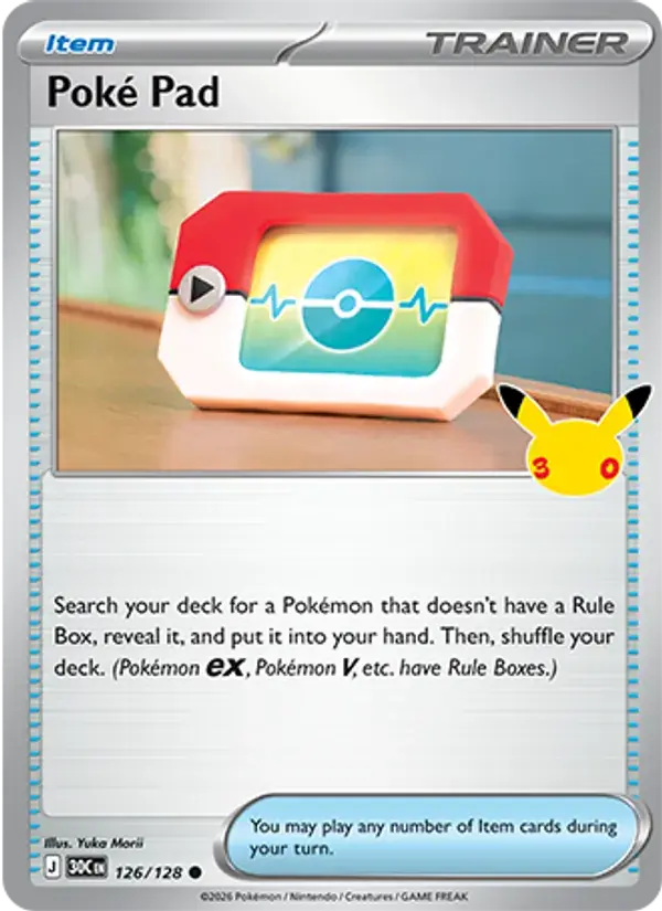 Poké Pad - 126/158 - 30th Celebration
