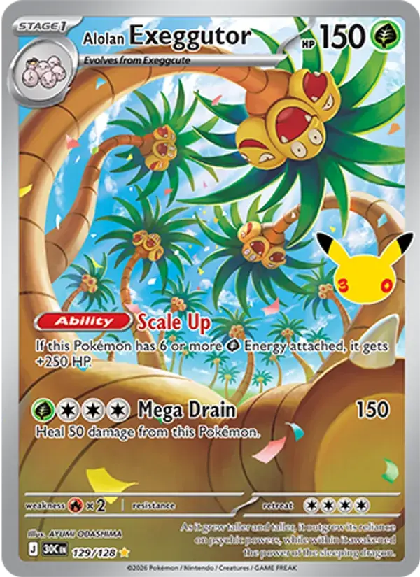 Alolan Exeggutor - 129/158 - 30th Celebration