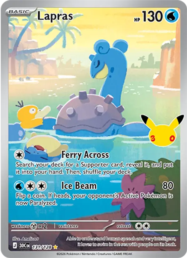 Lapras - 131/158 - 30th Celebration