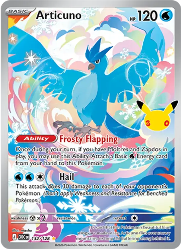 Articuno - 132/158 - 30th Celebration