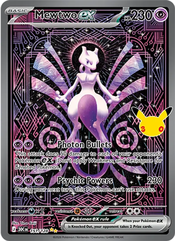 Mewtwo ex - 151/158 - 30th Celebration