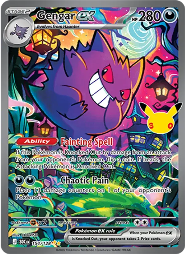 Gengar ex - 154/158 - 30th Celebration