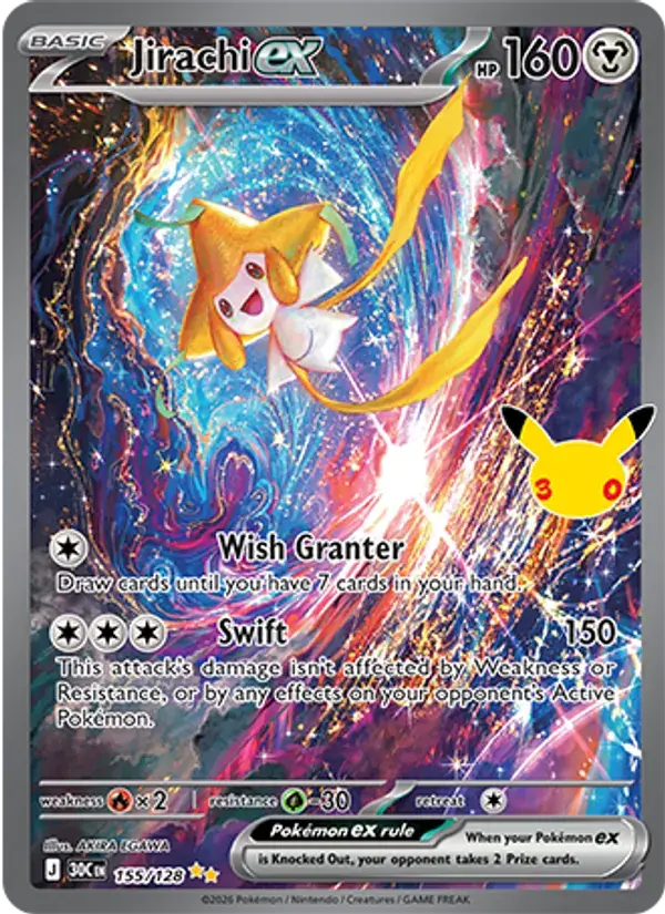 Jirachi ex - 155/158 - 30th Celebration
