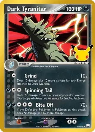 Dark Tyranitar - 006/158 - 30th Celebration