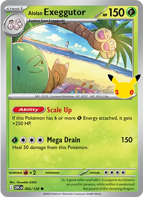 Alolan Exeggutor - 002/158 - 30th Celebration