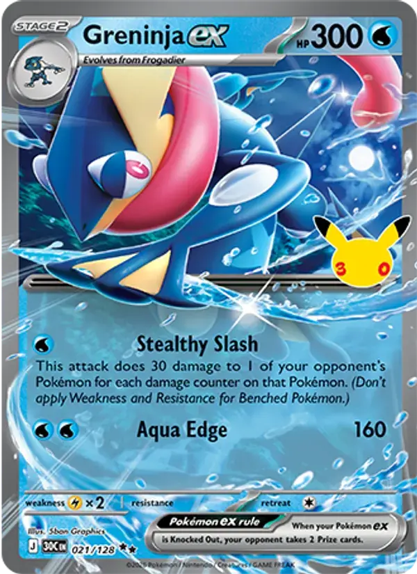 Greninja ex - 021/158 - 30th Celebration