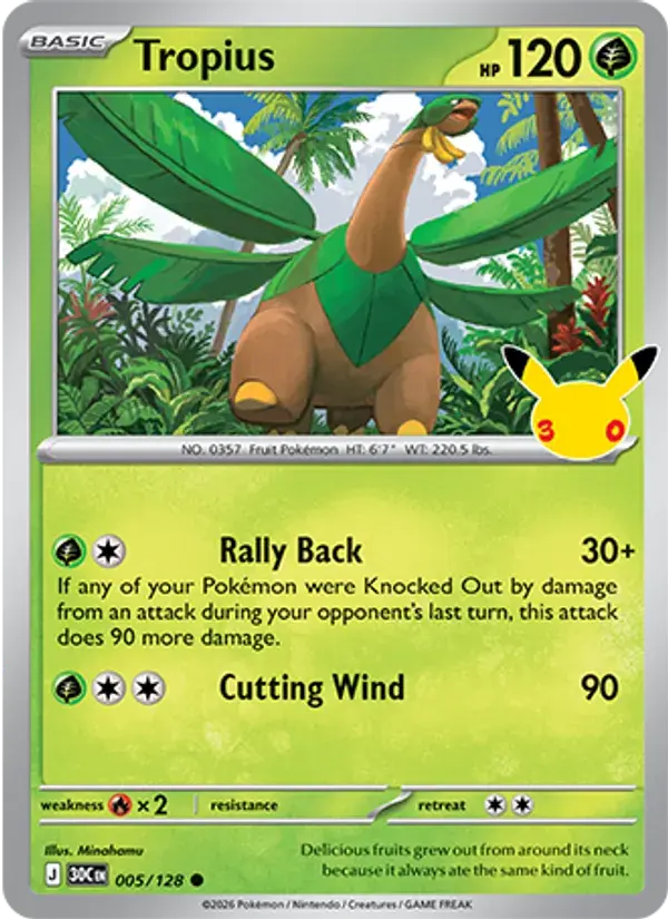 Tropius - 005/158 - 30th Celebration