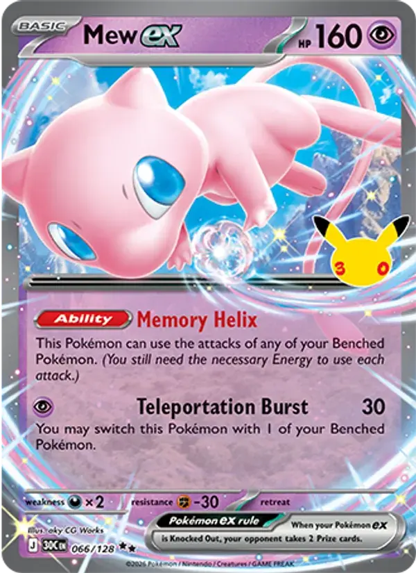 Mew ex - 066/158 - 30th Celebration