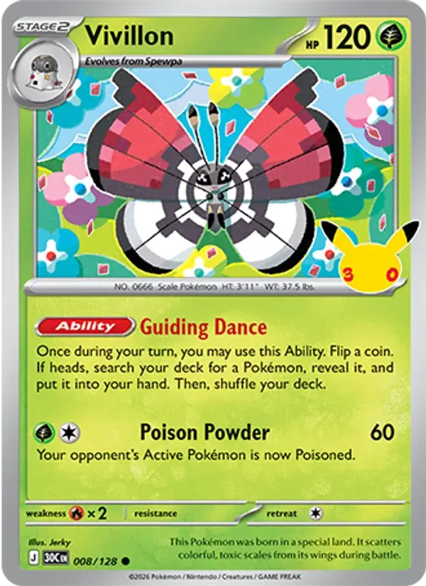 Vivillon - 008/158 - 30th Celebration