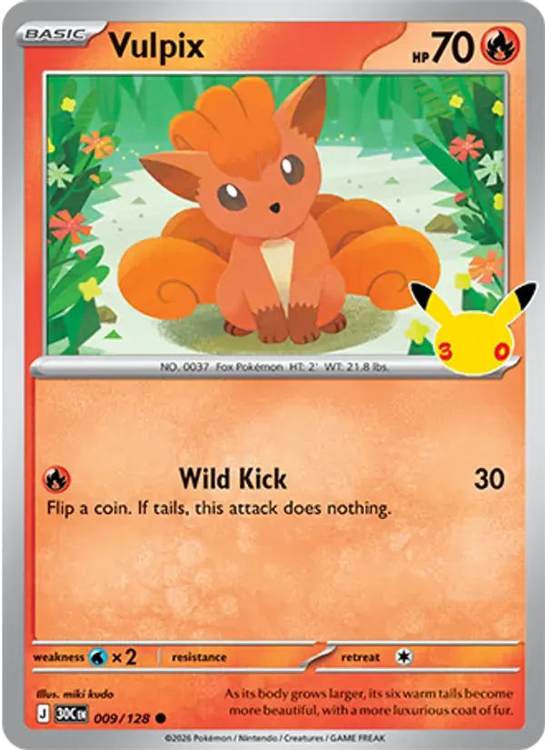 Vulpix - 009/158 - 30th Celebration