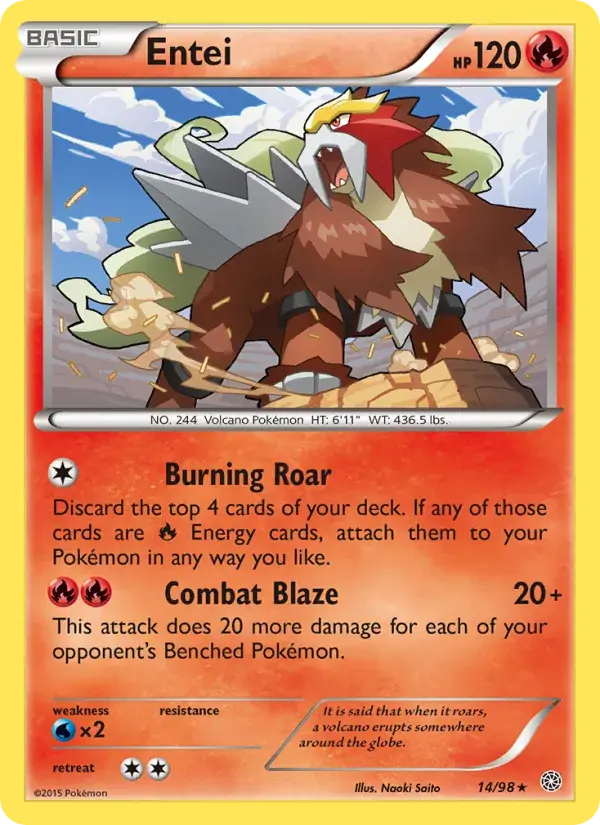 Entei - 14/101 - Ancient Origins