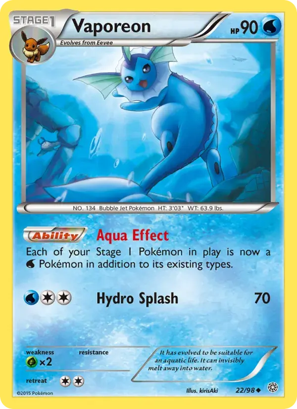 Vaporeon - 22/101 - Ancient Origins