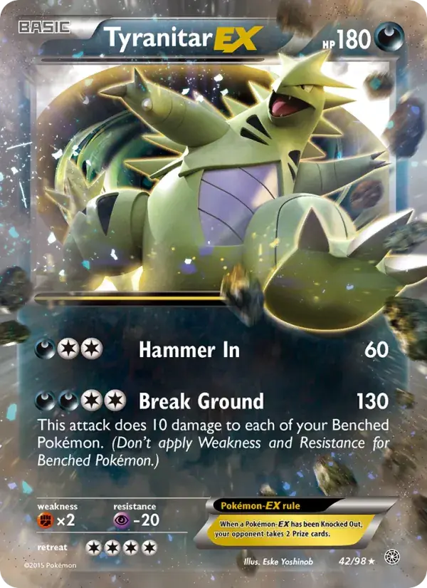 Tyranitar EX - 42/101 - Ancient Origins