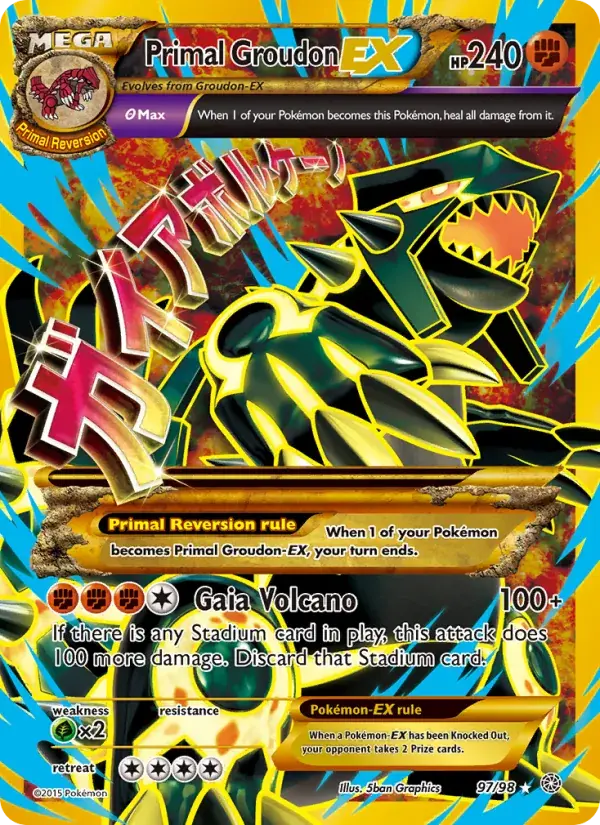 Primal Groudon EX - 97/101 - Ancient Origins