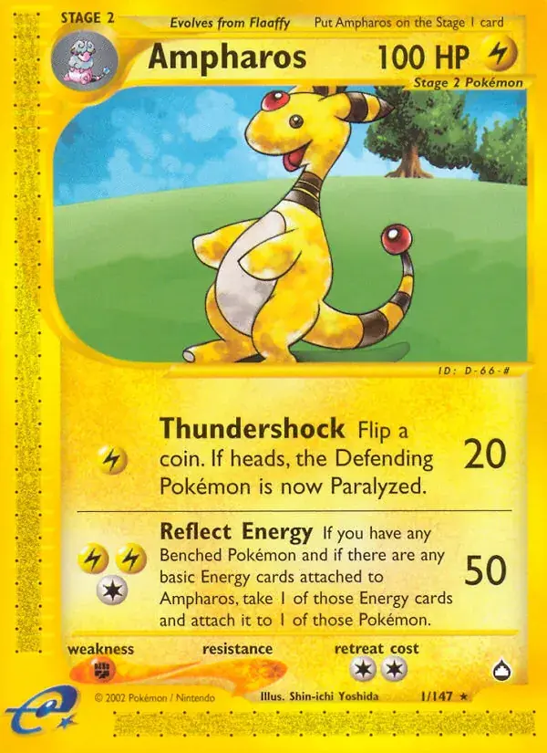 Ampharos - 1/186 - Aquapolis