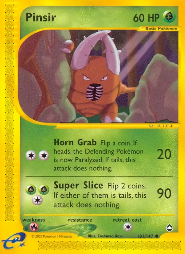 Pinsir - 101/186 - Aquapolis