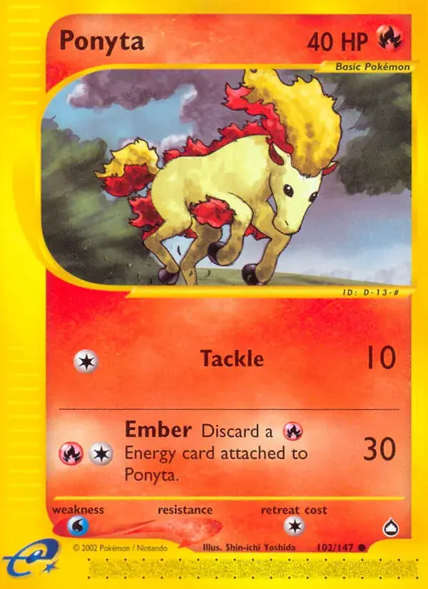 Ponyta - 102/186 - Aquapolis
