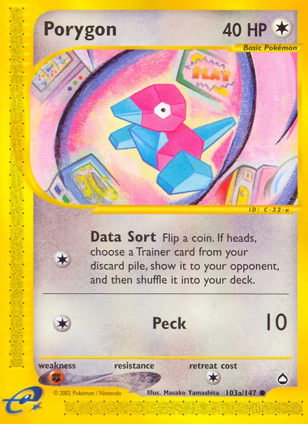 Porygon - 103a/186 - Aquapolis