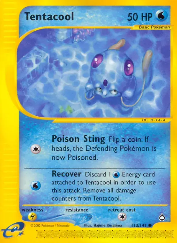 Tentacool - 113/186 - Aquapolis