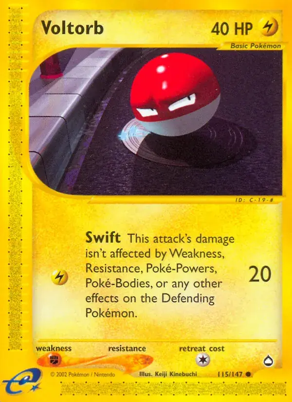 Voltorb - 115/186 - Aquapolis