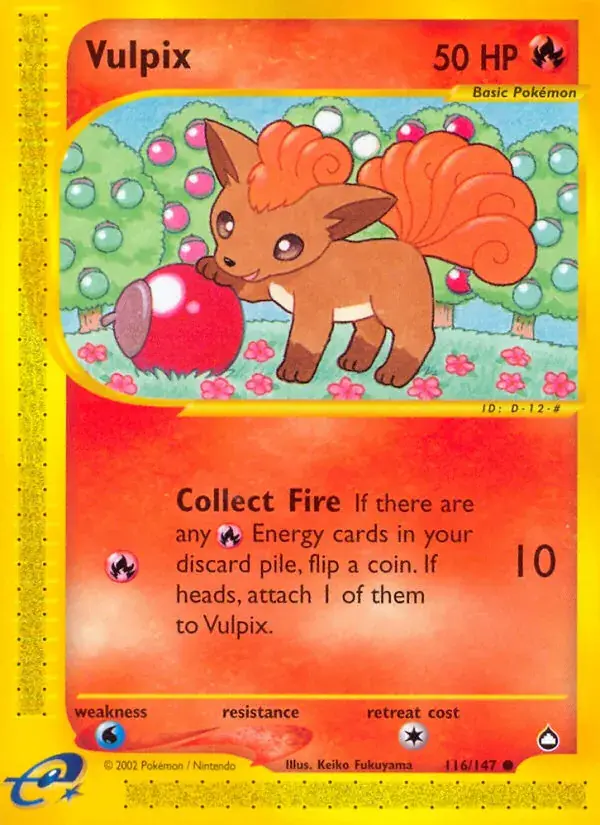 Vulpix - 116/186 - Aquapolis