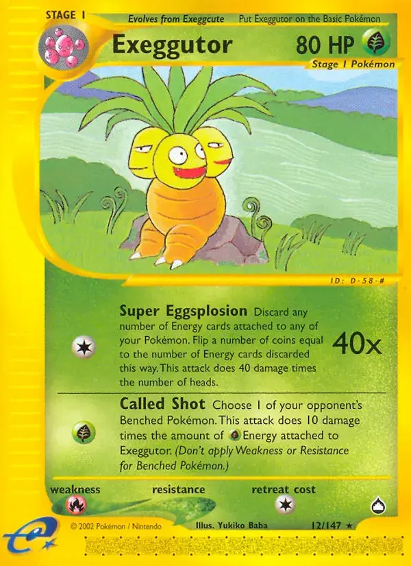 Exeggutor - 12/186 - Aquapolis