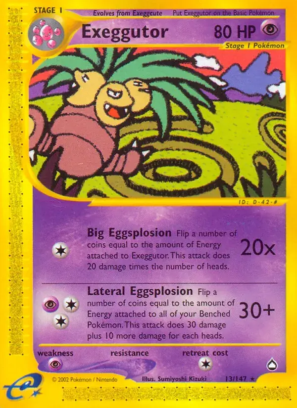 Exeggutor - 13/186 - Aquapolis