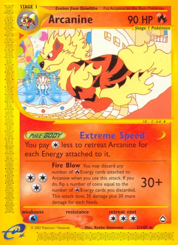 Arcanine - 2/186 - Aquapolis