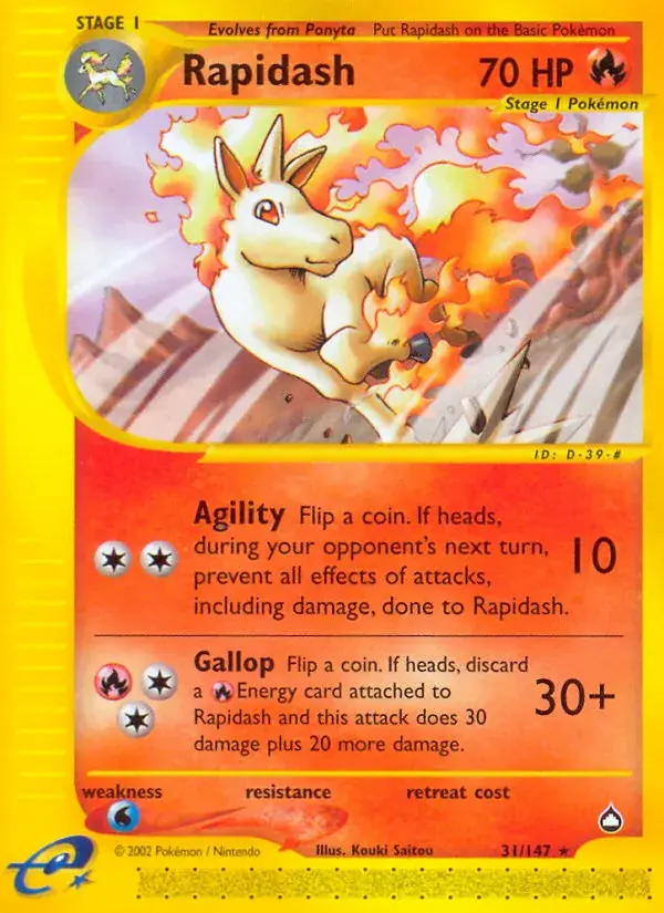 Rapidash - 31/186 - Aquapolis