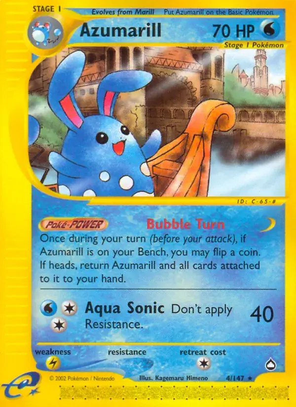 Azumarill - 4/186 - Aquapolis