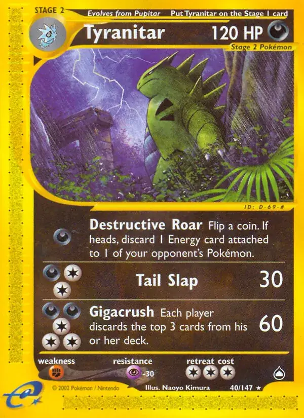 Tyranitar - 40/186 - Aquapolis