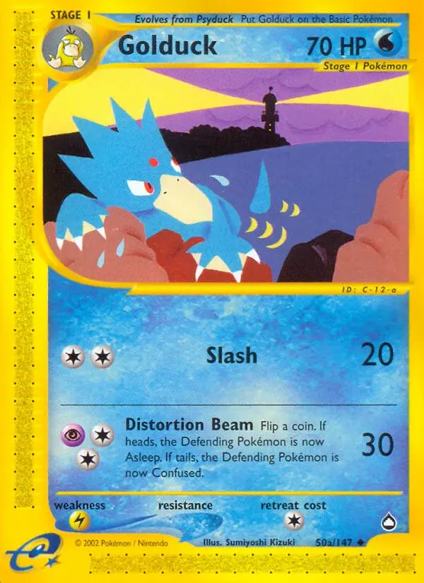 Golduck - 50a/186 - Aquapolis
