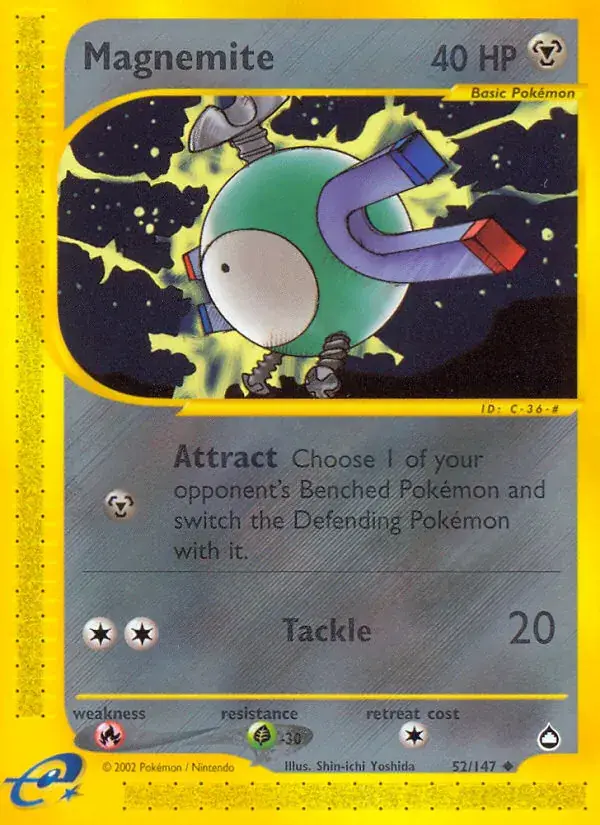Magnemite - 52/186 - Aquapolis