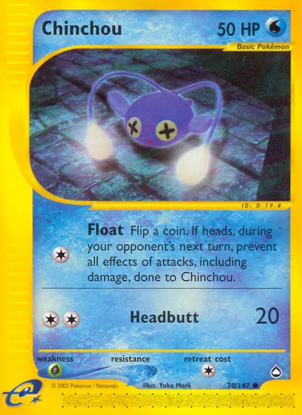 Chinchou - 70/186 - Aquapolis