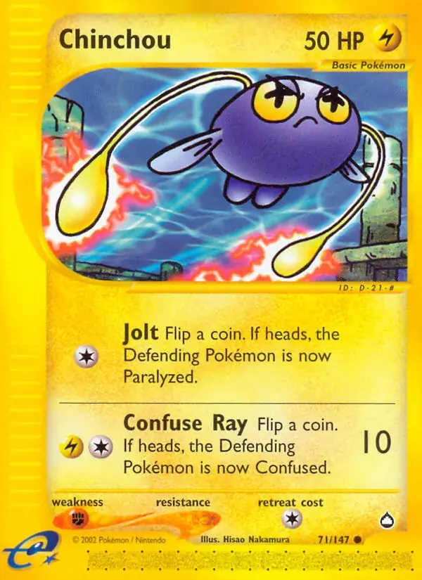 Chinchou - 71/186 - Aquapolis