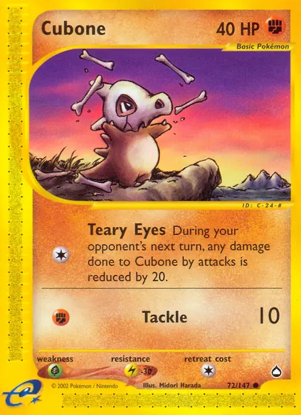 Cubone - 72/186 - Aquapolis