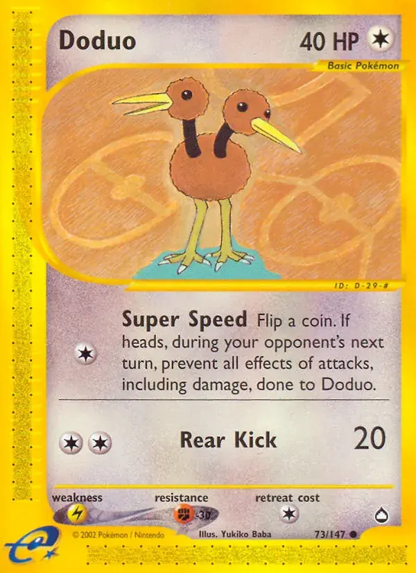 Doduo - 73/186 - Aquapolis