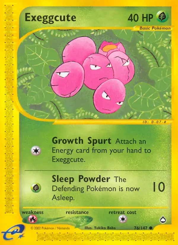 Exeggcute - 76/186 - Aquapolis