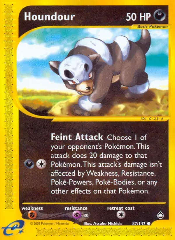 Houndour - 87/186 - Aquapolis