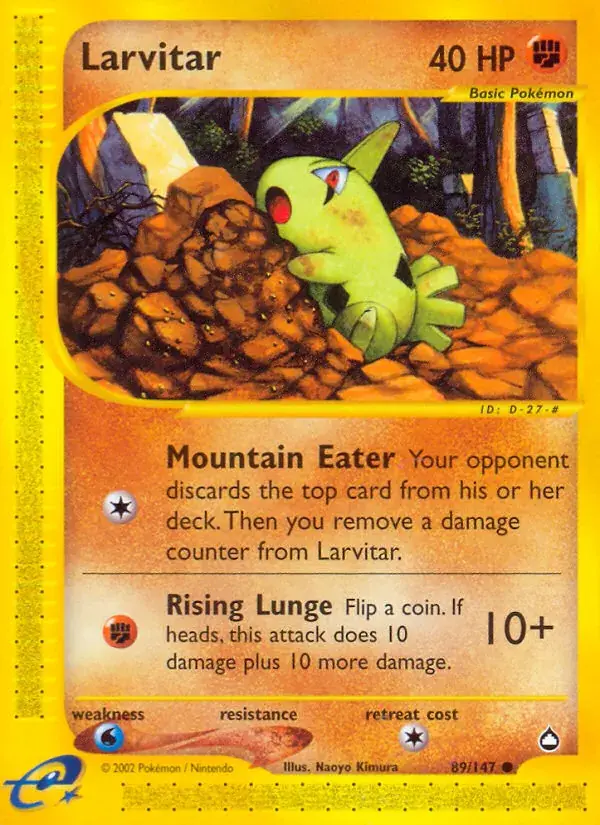 Larvitar - 89/186 - Aquapolis