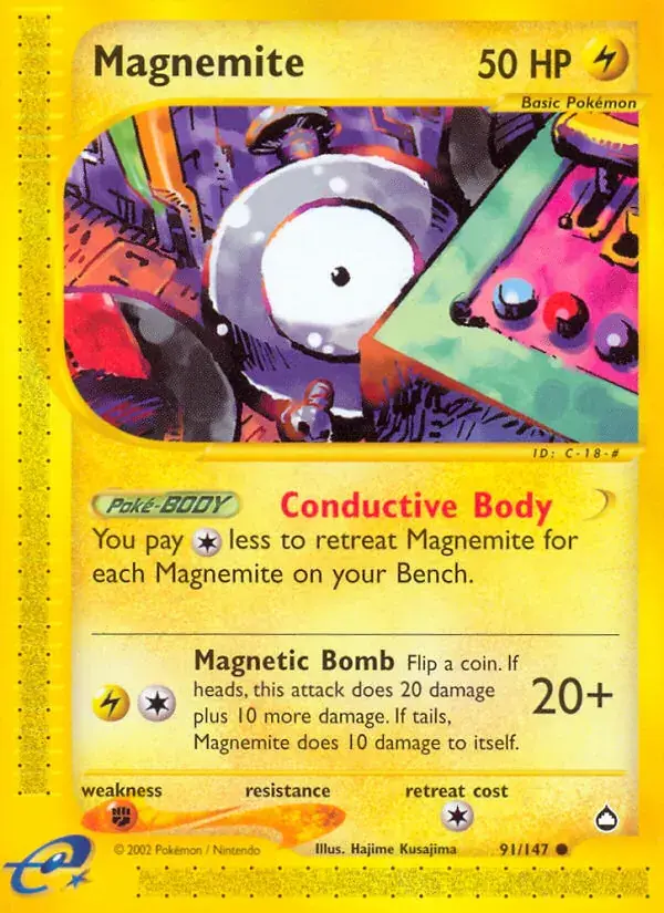 Magnemite - 91/186 - Aquapolis