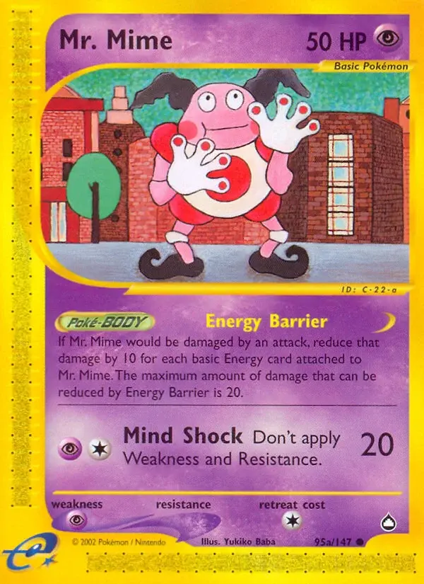 Mr. Mime - 95a/186 - Aquapolis