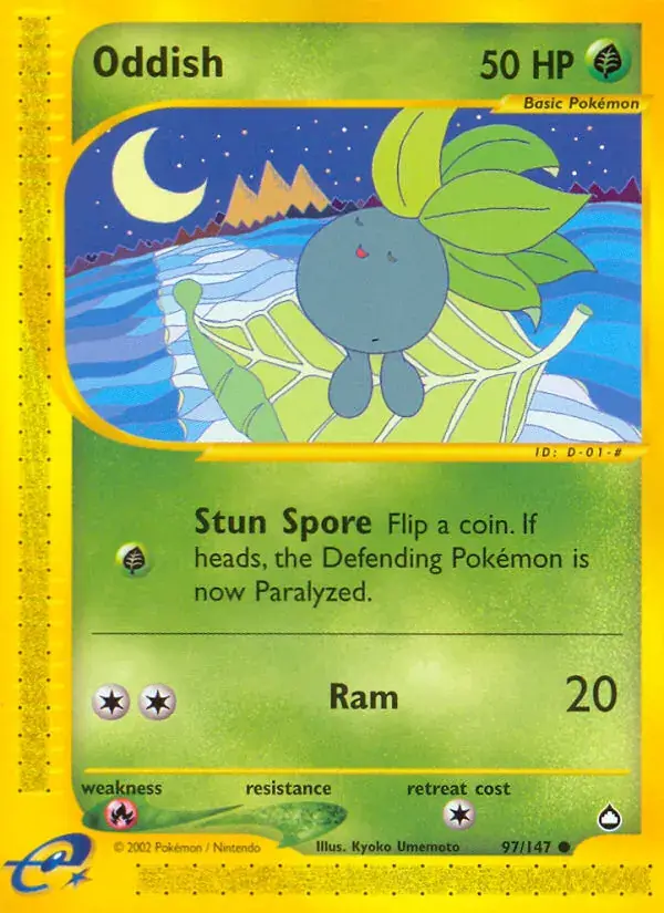 Oddish - 97/186 - Aquapolis