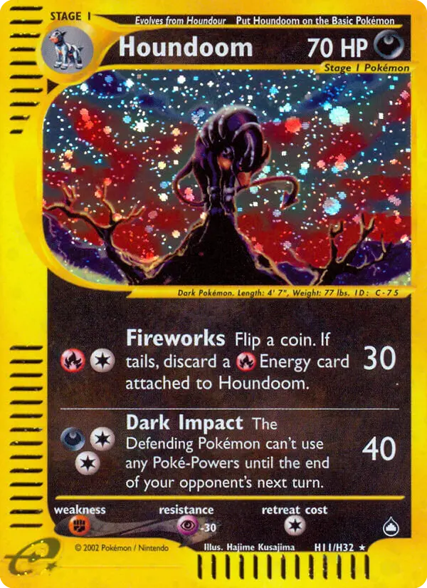 Houndoom - H11/186 - Aquapolis