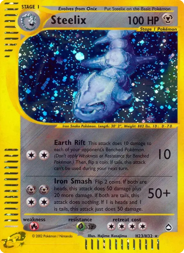 Steelix - H23/186 - Aquapolis