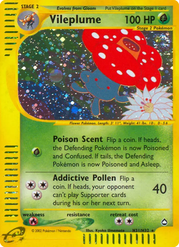 Vileplume - H31/186 - Aquapolis