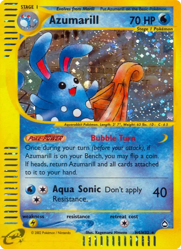 Azumarill - H04/186 - Aquapolis