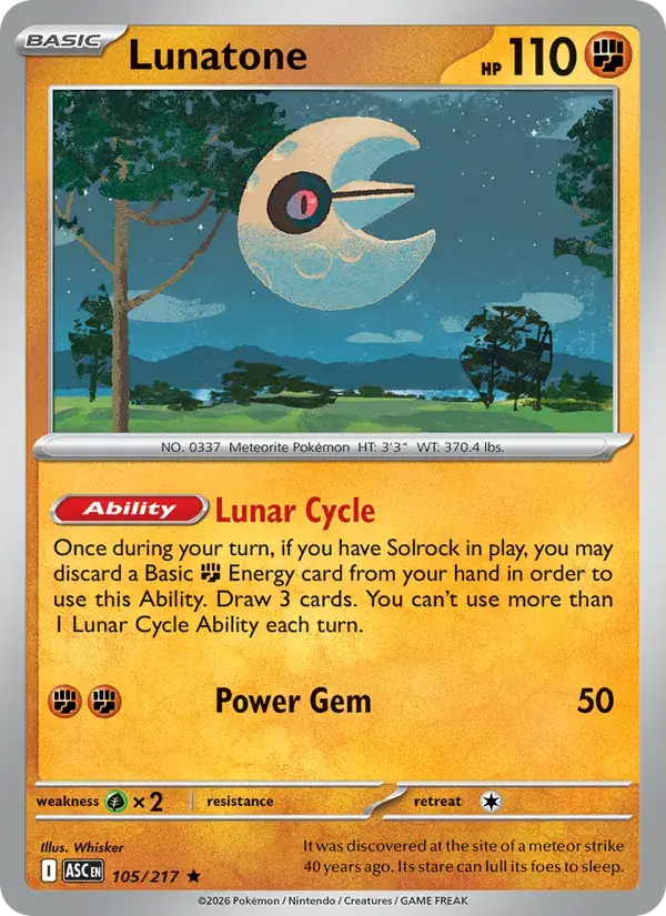 Lunatone - 105/295 - Ascended Heroes